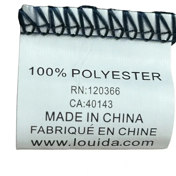 Vintage NWT dress women M. Blue,sleeveless,pleats, sheer overlay,career,fairy - Picture 8 of 12